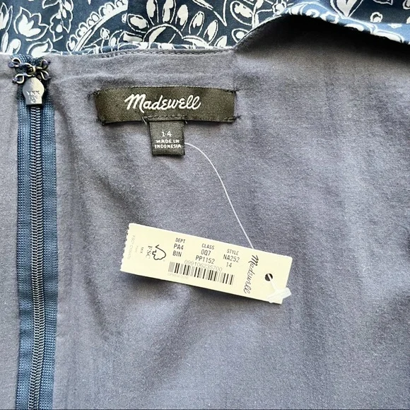 Madewell Blue Floral Dress - Picture 12 of 15